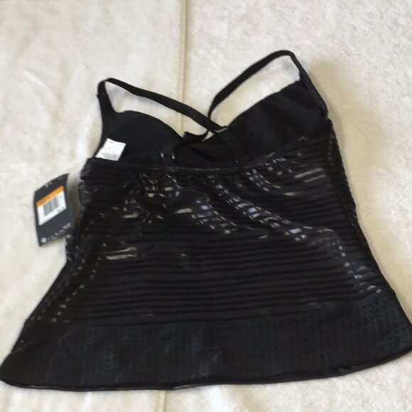 Nike Women's 6:1 Shine Stripe Cross-Back Tankini NWT I Size Sm - Picture 3 of 5